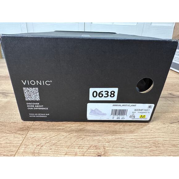 Vionic Arrival Sneakers Mist Knit Mesh Size 6.5 NIB Supportive Comfy for Travel - Picture 12 of 13